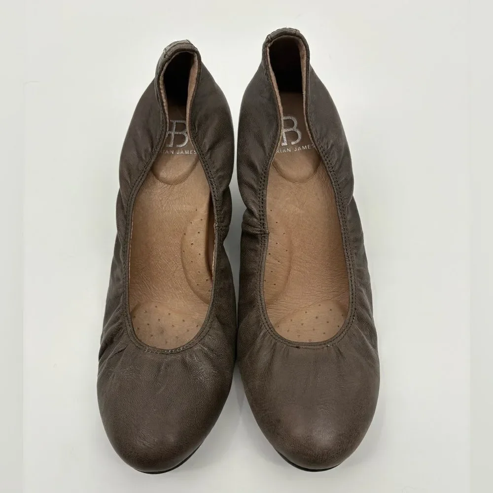 Brian James | leather Brown Women's wedge Shoes | size 9